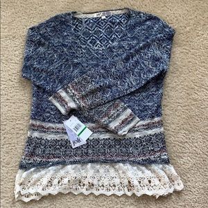 Jolt Lace Trim Sweater
